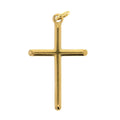Gold Large Cross Simple Charm