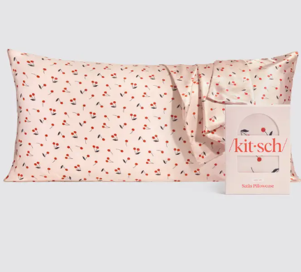 Kitsch - Satin Pillowcase King - Cherry Print