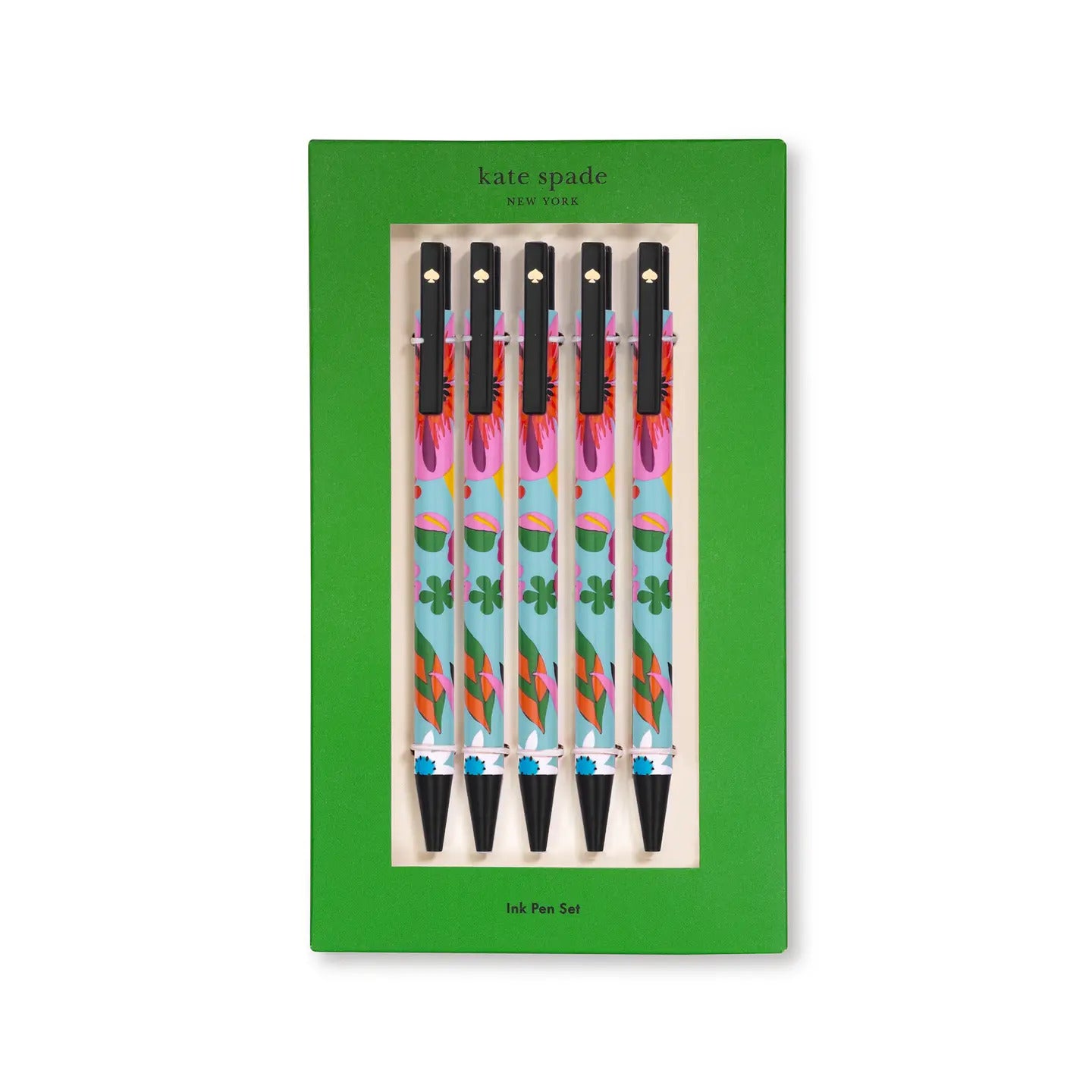Kate Spade Click Pen Set, Safari Floral