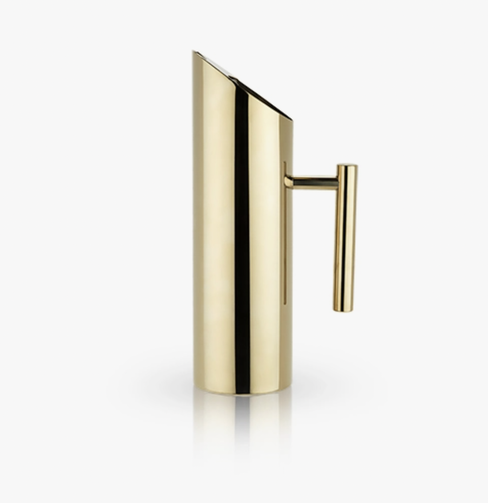 Viski Belmont Modern Gold Pitcher