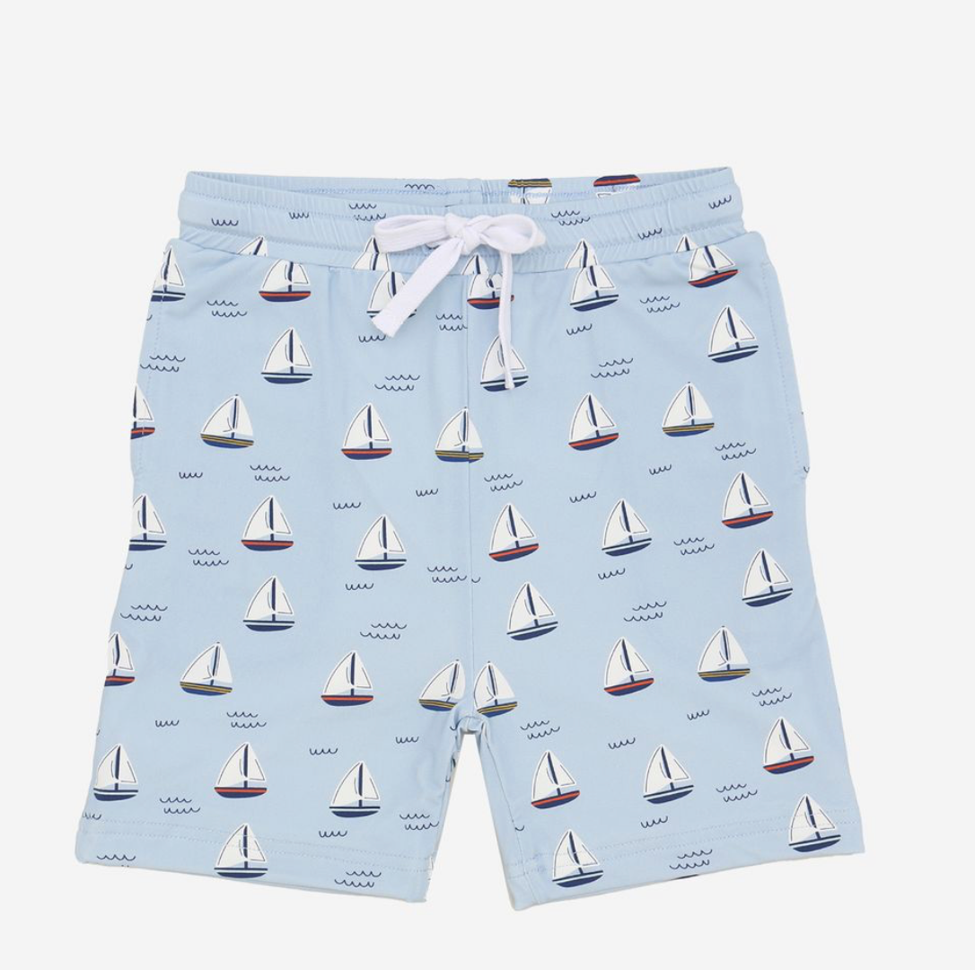 Petite Hailey Sailboat Swim trunk