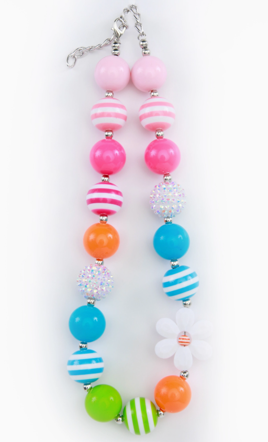 Sparkle Sisters - Spring Flower Chunky Necklace