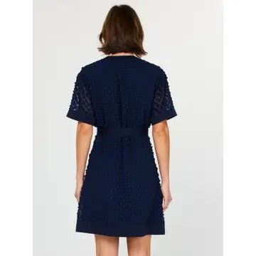Current Air 3D Floral Button Down Mini Dress
