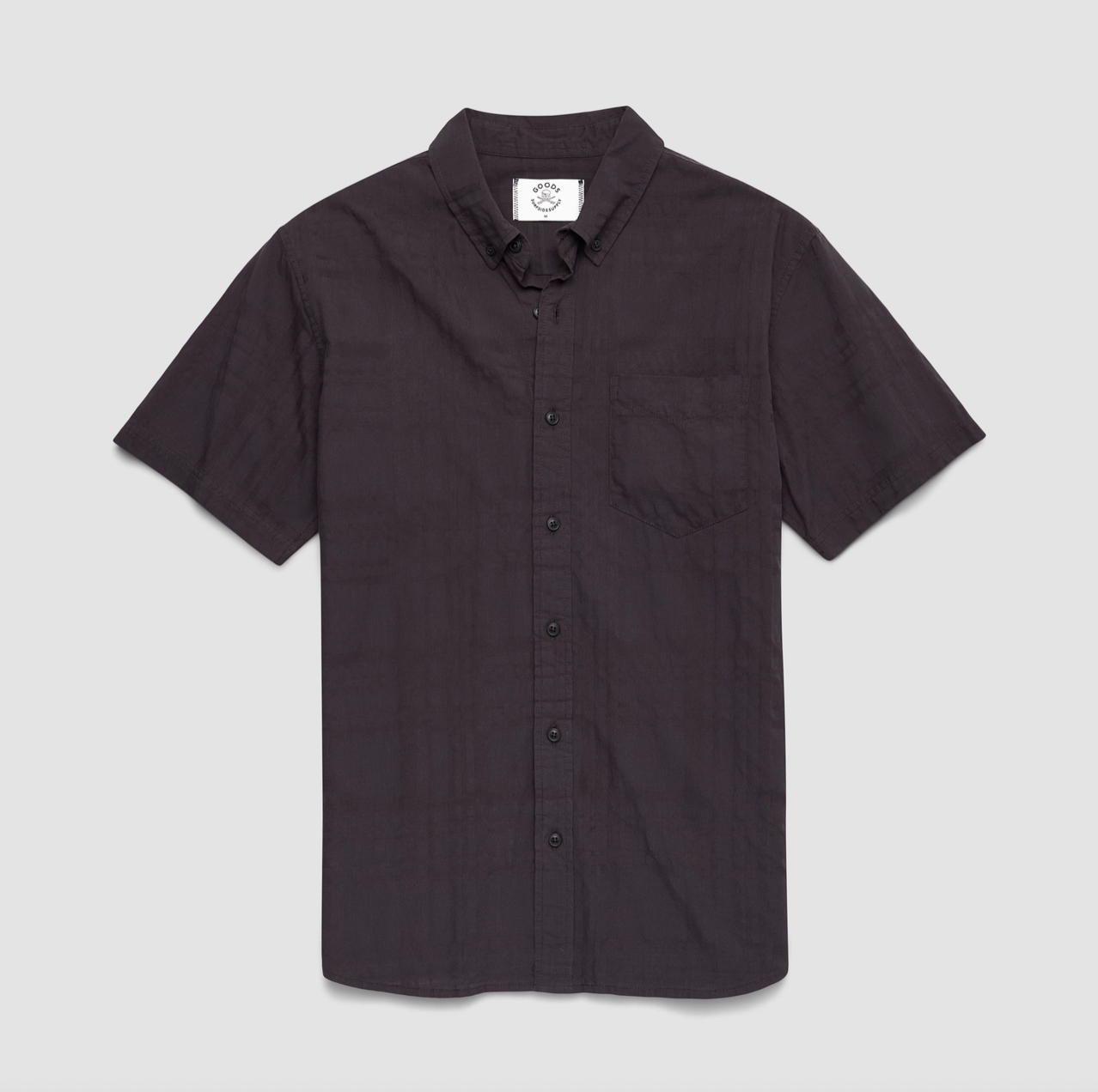 Surfside Supply Mate Short Sleeve Plaid Weave Shirt in Black