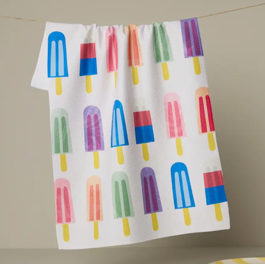Geometry - Poppy Popsicles Tea Towel