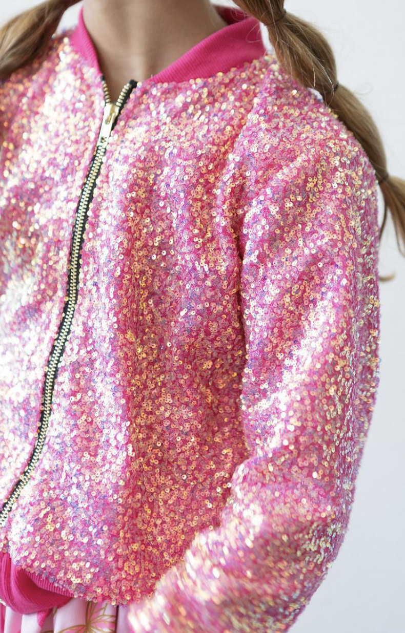Mila & Rose Hot Pink Sequin Jacket