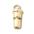 Gold Coffee Cup Charm