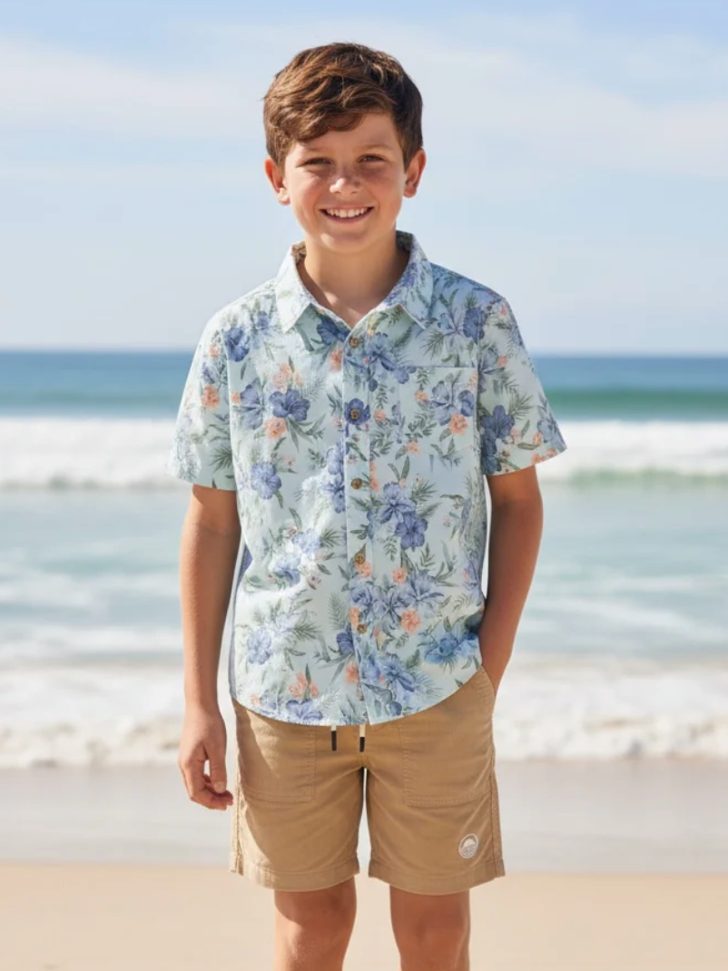 Feather 4 Arrow Button Down - Paradise