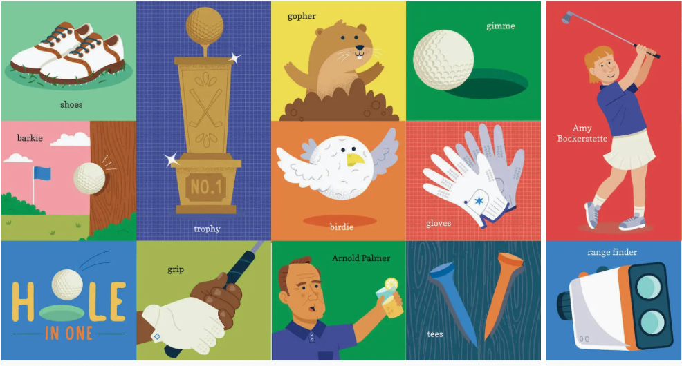 100 First Words For Little Golfers Book