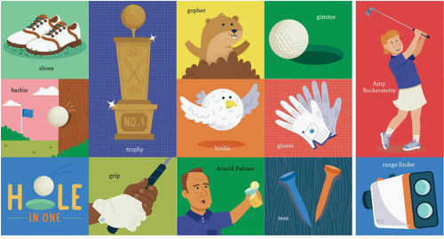 100 First Words For Little Golfers Book