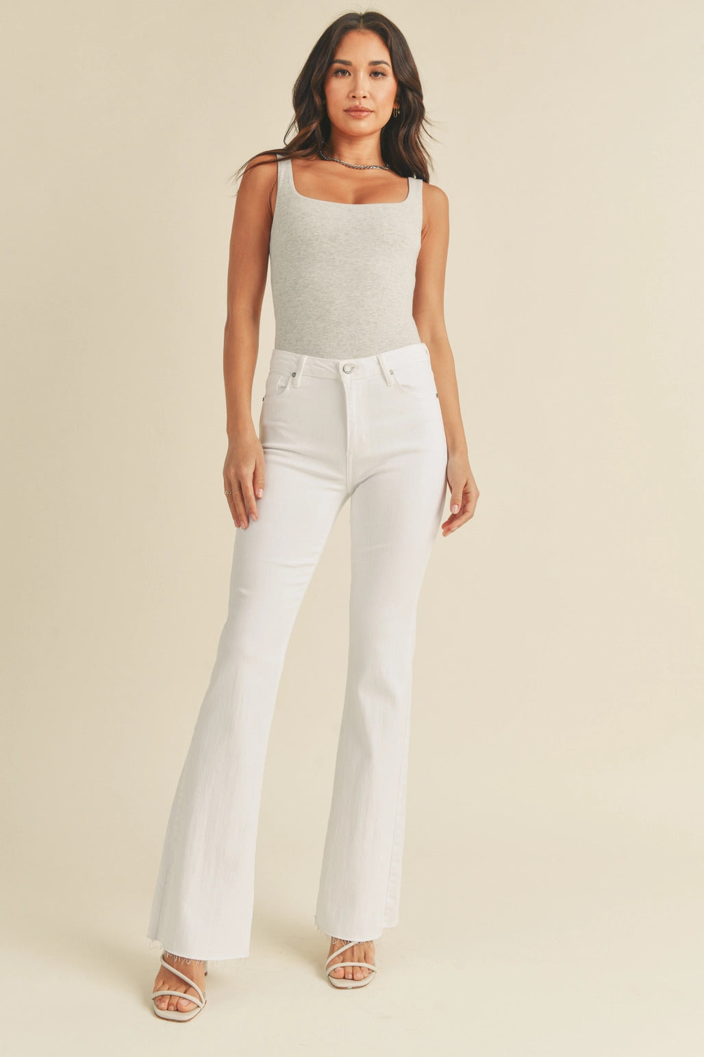 Just Black Denim High Rise Scissor Cut Flare