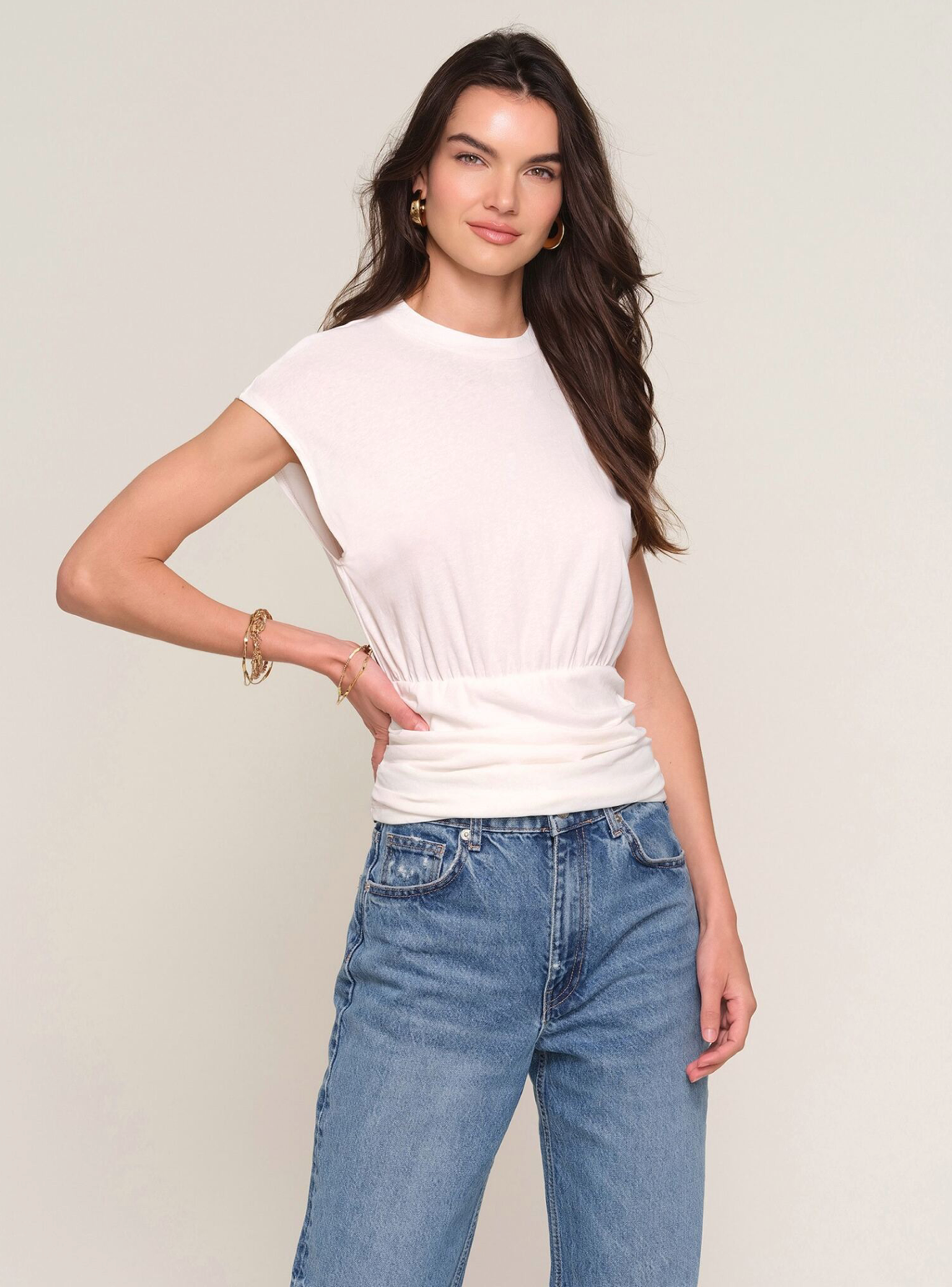 Heartloom Collin Top in Eggshell