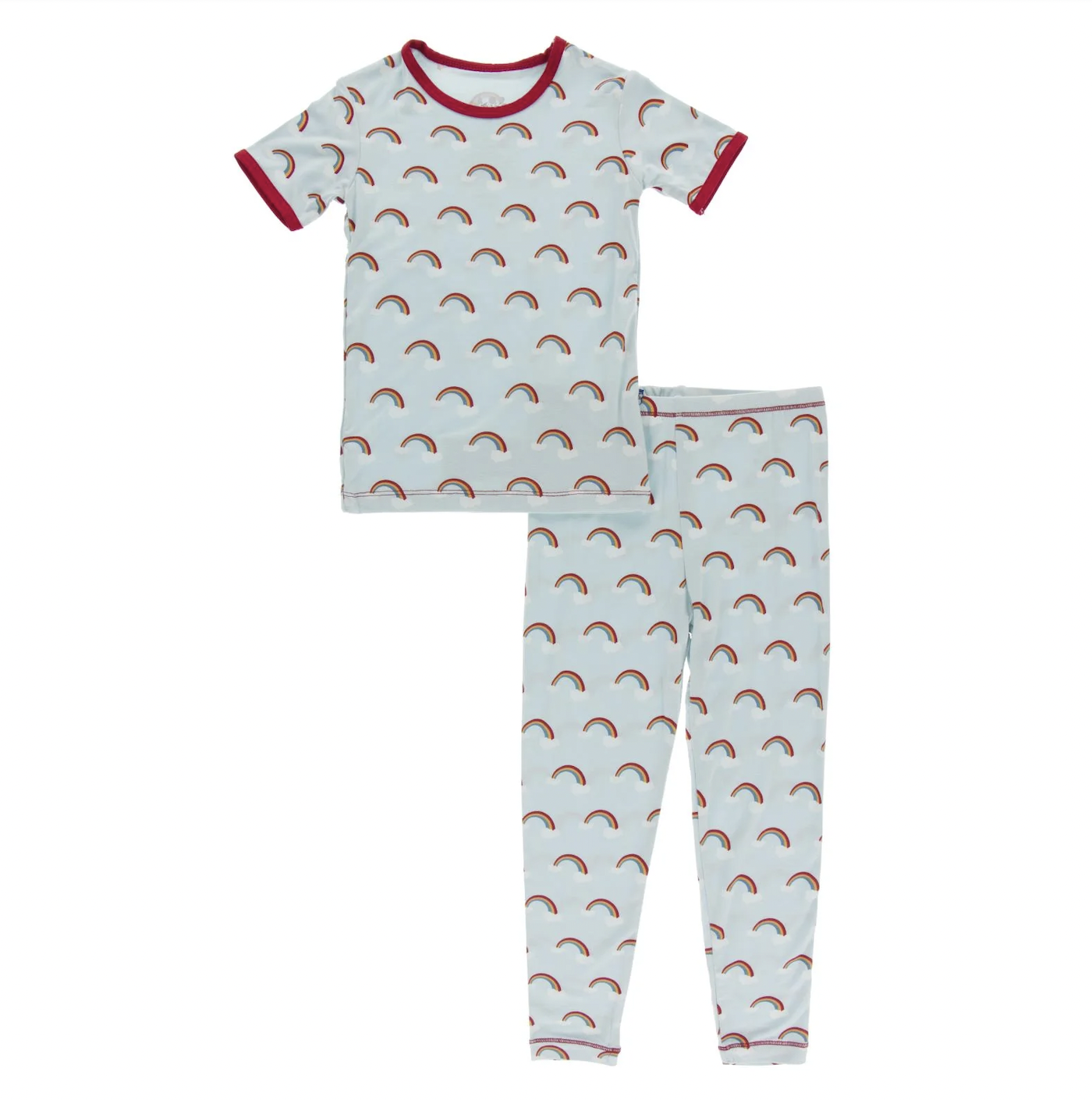 KicKee Pants Spring Sky Rainbows Short Sleeve Pajama Set