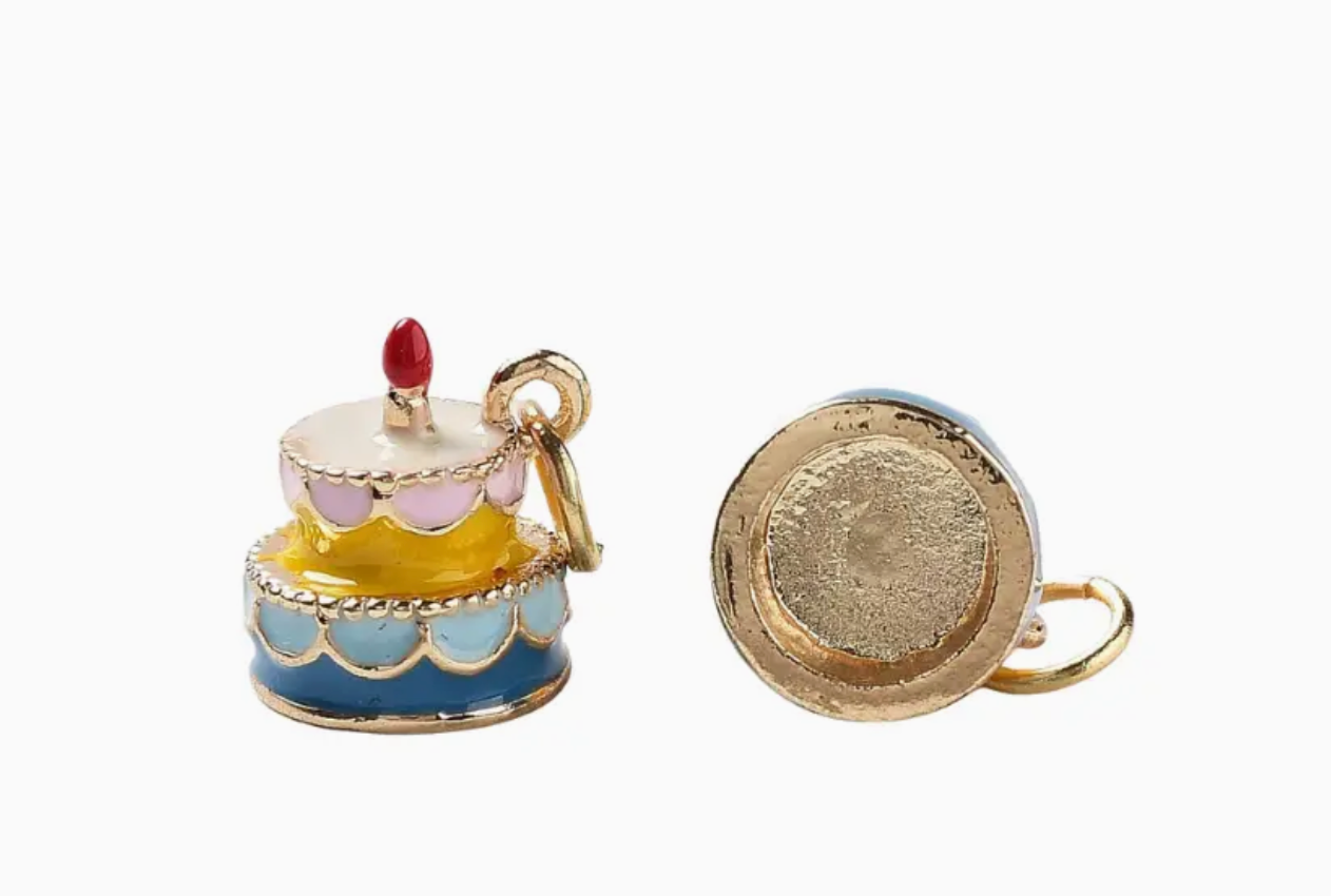 Gold Sweet Wishes Cake Charm