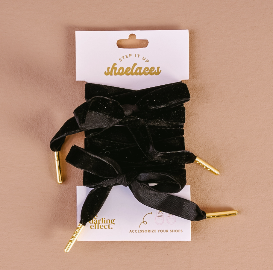 The Darling Effect - Step It Up Shoelaces-Velvet Black