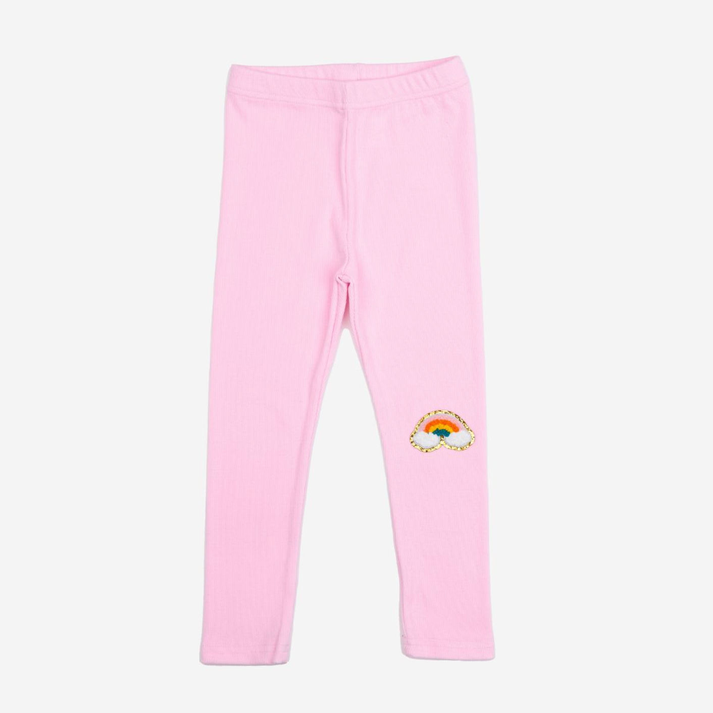 Petite Hailey Rainbow Leggings in Pink