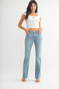 Just Black Denim Med - Low Rise Bootcut