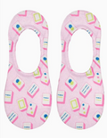 Living Royal - No-Show Liner Socks - Mahjong Tiles - Pink