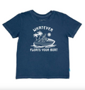 Feather 4 Arrow Floats Your Boat Vintage Tee in Navy