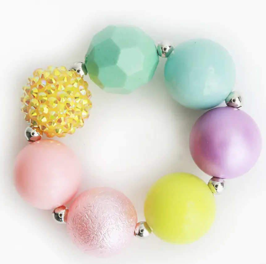 Sparkle Sisters - Chunky Pastel Beaded Bracelet