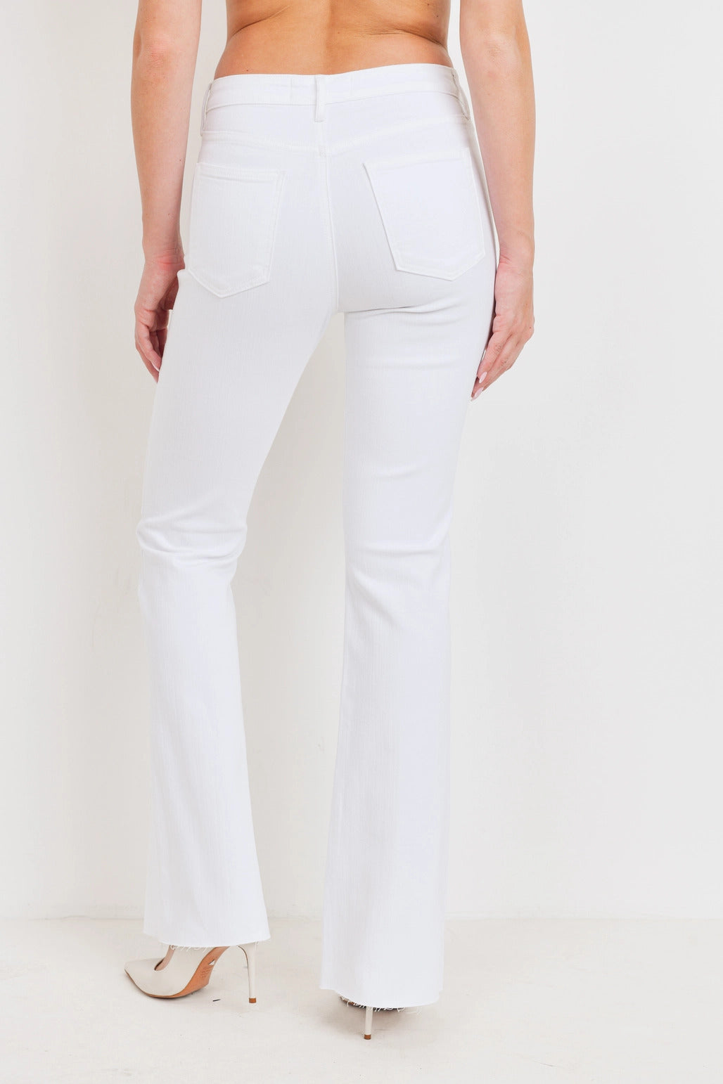 Just Black Denim High Rise Scissor Cut Flare