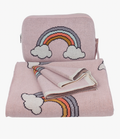 Pink Lemonade Pink Rainbow Baby Blanket Set