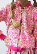 Mila & Rose Hot Pink Sequin Jacket