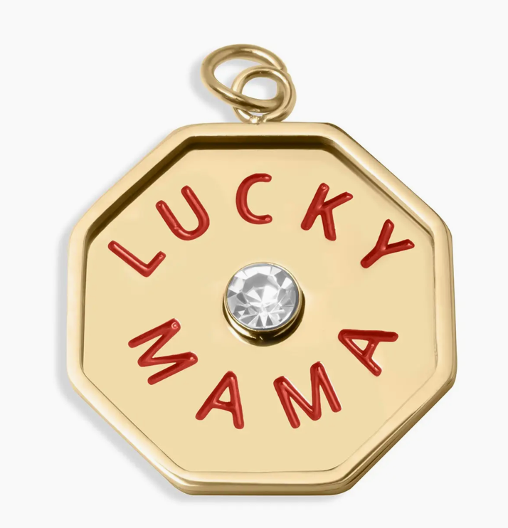 18K Gold Stainless Steel Lucky Mama Charm
