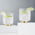 Viski Belmont Gatsby Glass Tumbler Set