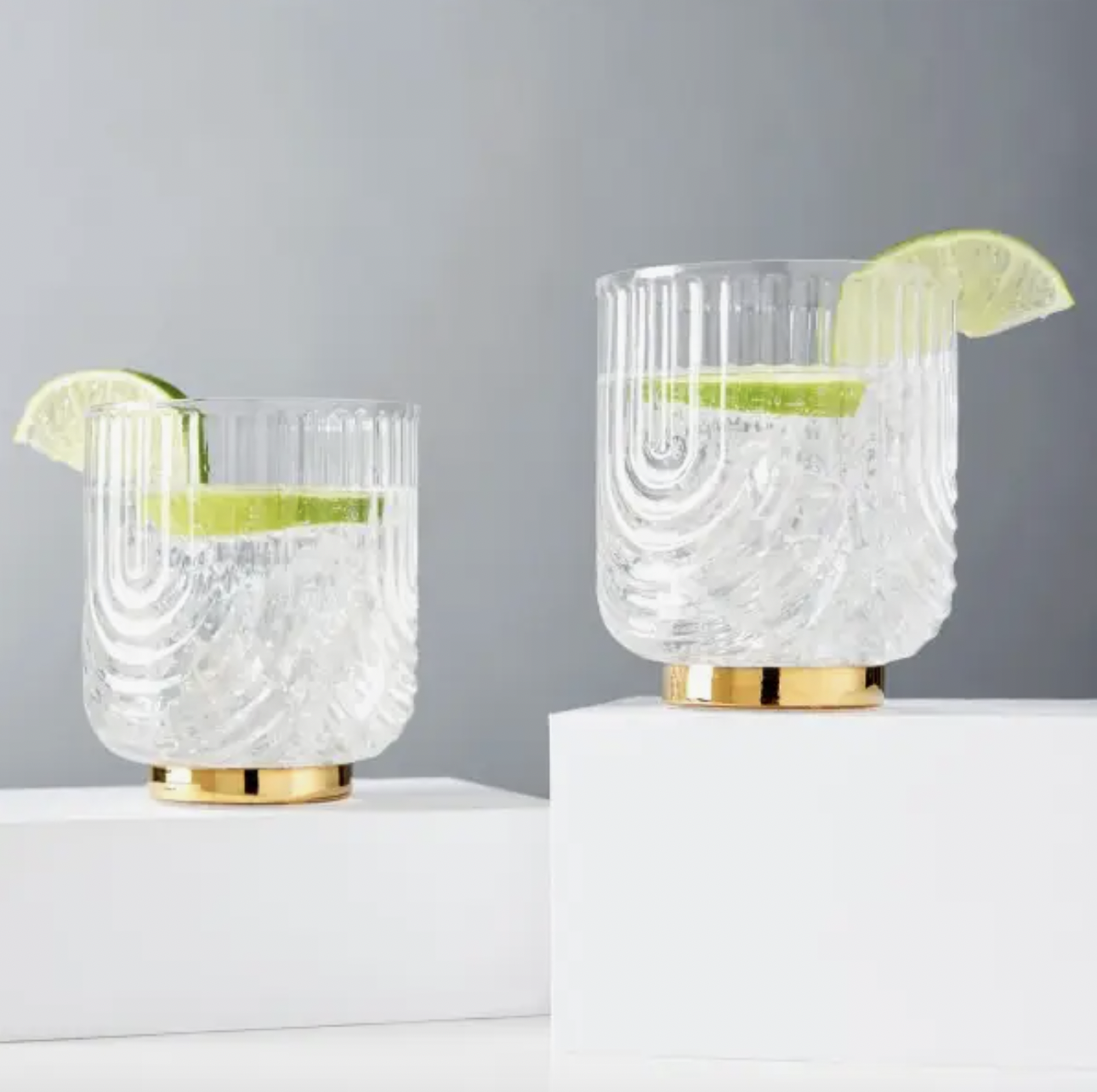 Viski Belmont Gatsby Glass Tumbler Set