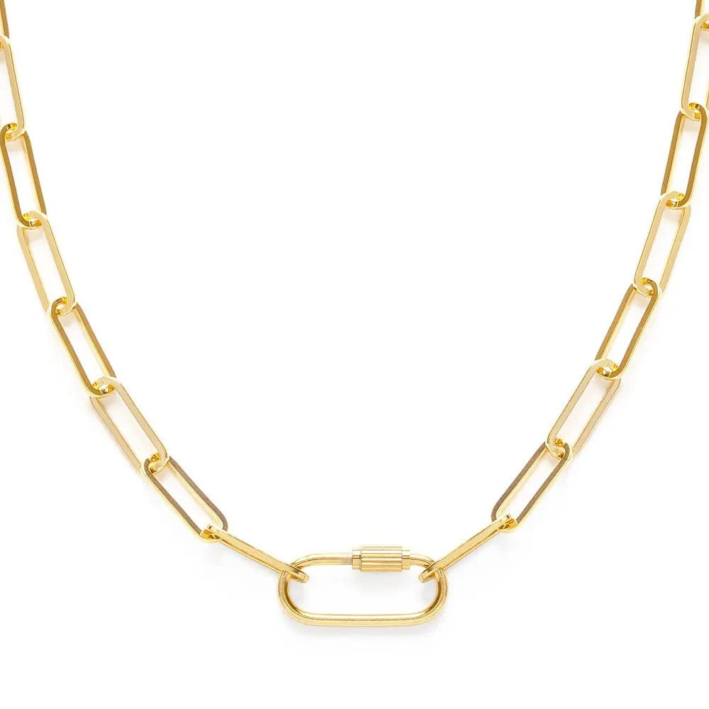 Amano Studio paperclip Chain with Carabiner Clasp