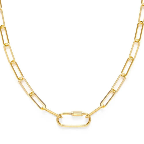 Amano Studio paperclip Chain with Carabiner Clasp