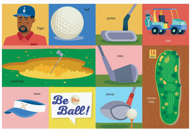 100 First Words For Little Golfers Book