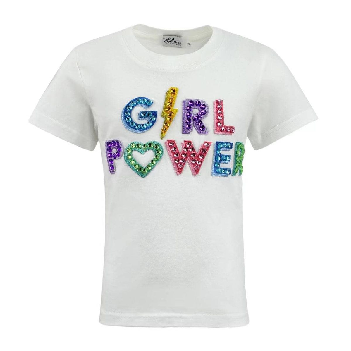 Lola & The Boys Crystal Girl Power Tee