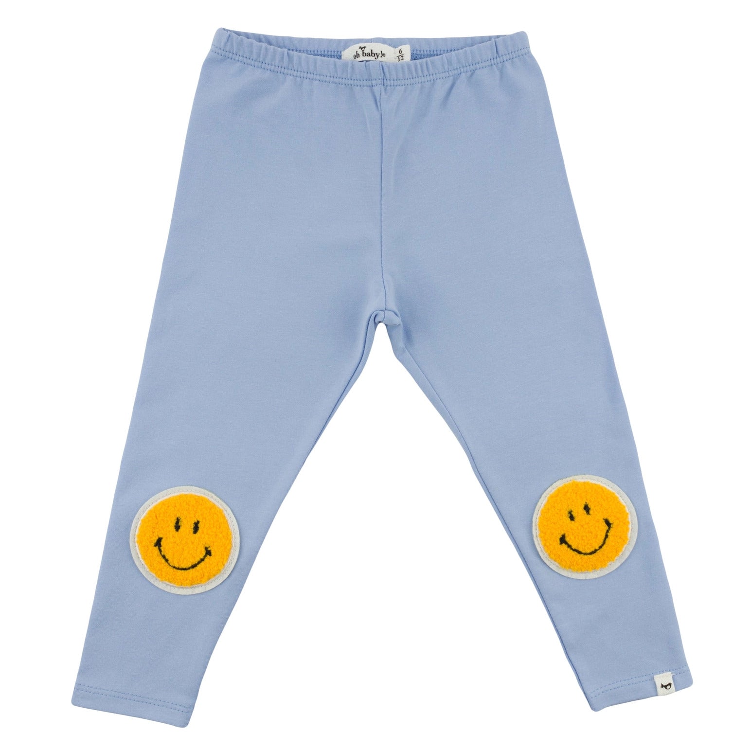 Oh baby Smiley Patches Jersey Leggings