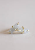JaxKelly Druzy Bar Earring in White