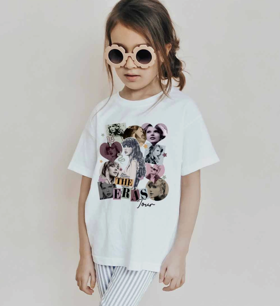 Kids Taylor Hearts Graphic Tee