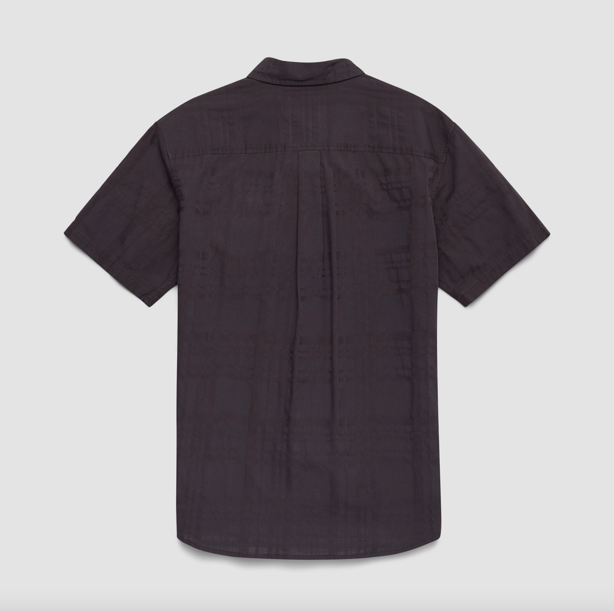 Surfside Supply Mate Short Sleeve Plaid Weave Shirt in Black