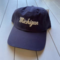 Michigan Script Hat (Indigo)