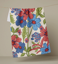 Geometry - Plaid Floral Tea Towel
