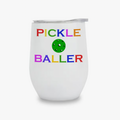 Toss Designs Pickleballer Rainbow Insulated Wine Tumbler