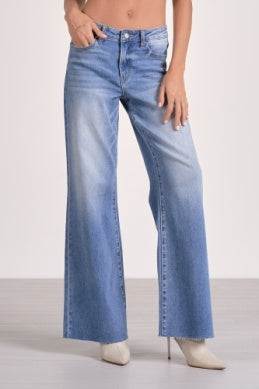 Elan Mid Rise Wide Leg Jean