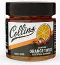 Collins Italian Candied Orange Peel Twist Cocktail Garnish 10.9 oz