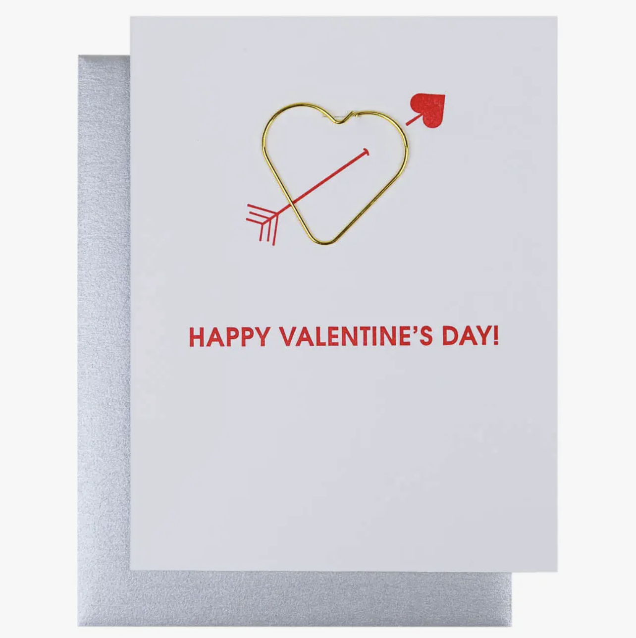 Chez Gagne Happy Valentine's Day Heart Paperclip Card