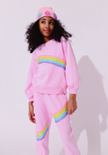 Lola & The Boys Pink Rainbow Stripe Set