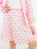 Mila & Rose Pink Rainbow Sequin Twirl Skirt