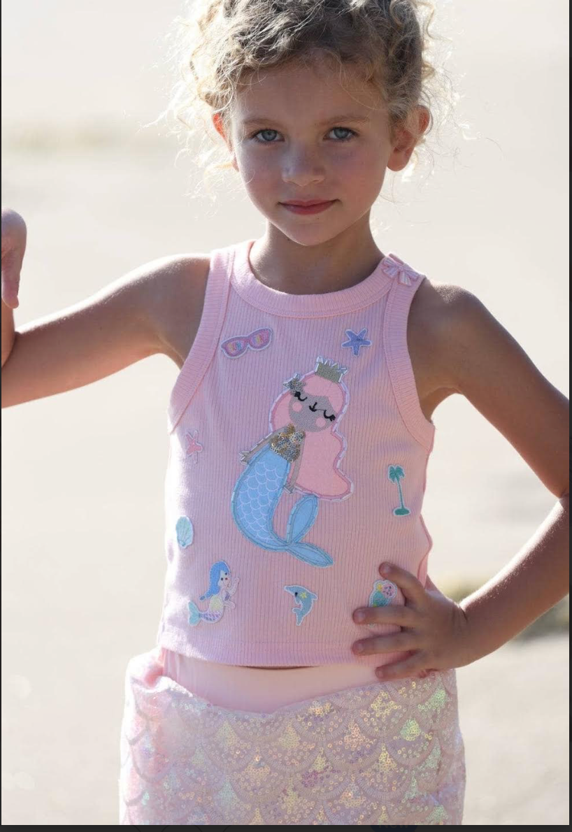 Lola & The Boys Mermaid Patch Tank