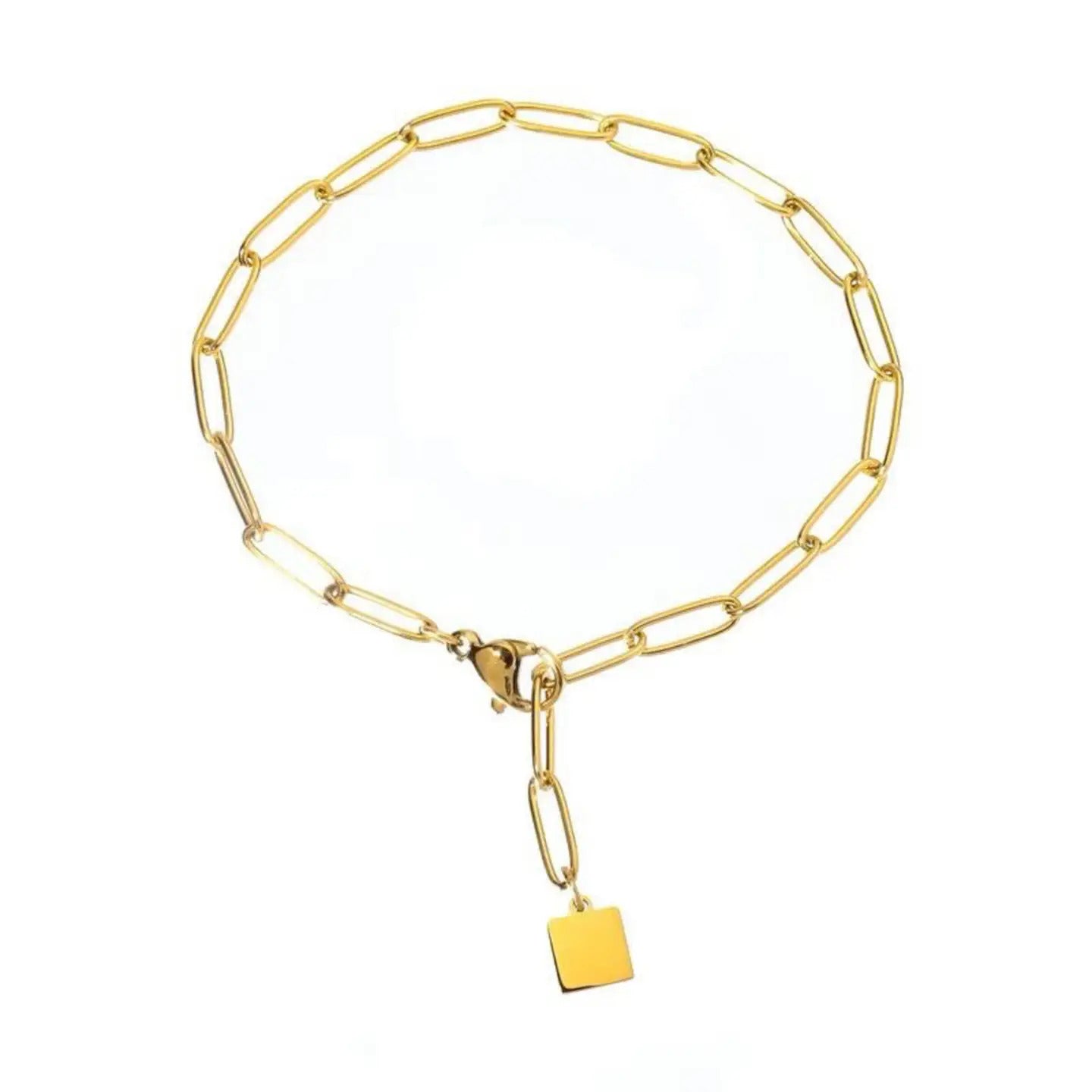 Lotus Gold Bracelet Charm Chain