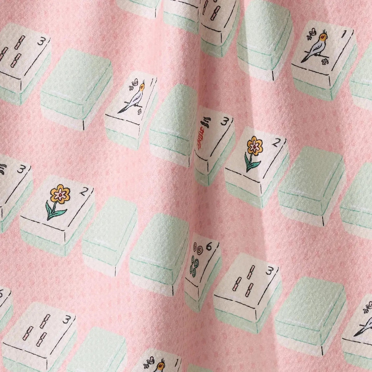 Geometry Tile Parade Tea Towel - Mahjong